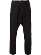 A Diciannoveventitre Drop Crotch Trousers, Men's, Size: 46, Black, Cotton/ramie