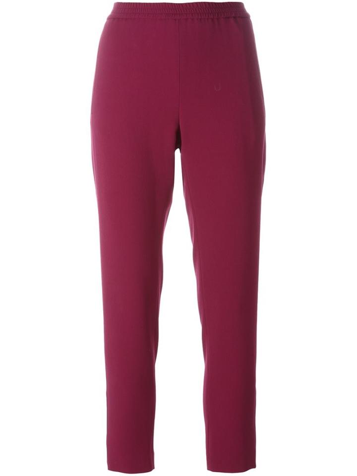 Stella Mccartney 'tamara' Trousers, Women's, Size: 46, Pink/purple, Viscose/acetate/spandex/elastane