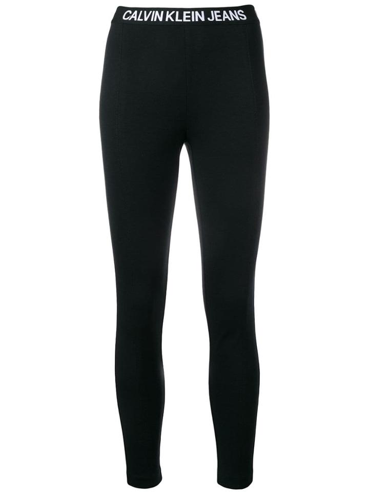 Calvin Klein Jeans Fitted Leggings - Black