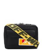 Off-white Puffy Logo Patch Crossbody Bag - Black