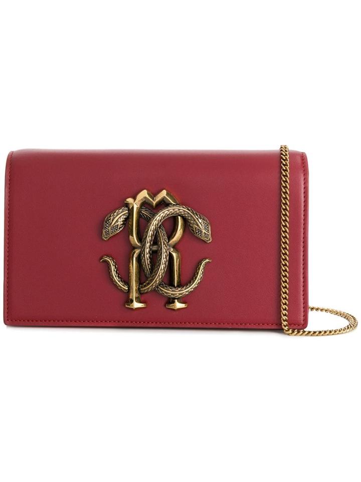 Roberto Cavalli Logo Clutch - Red
