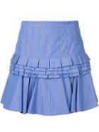 Maggie Marilyn Composed Pleated Hem Skirt - Blue