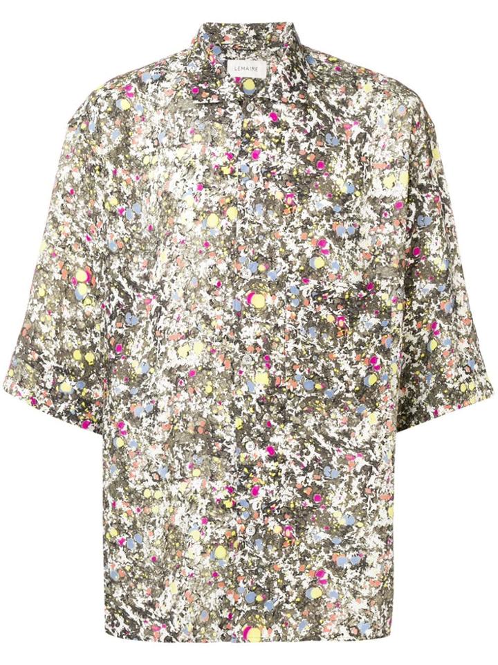 Lemaire Abstract Print Short-sleeve Shirt - Green
