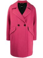 Paltò Double Breasted Coat - Pink