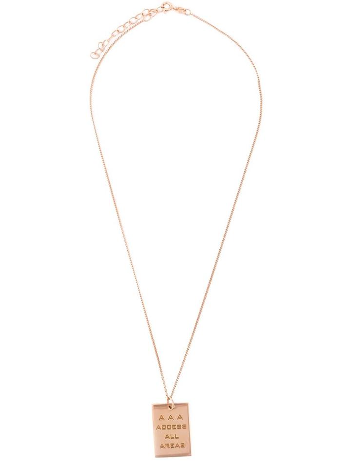 True Rocks Aaa Pass Necklace, Adult Unisex, Metallic, Silver