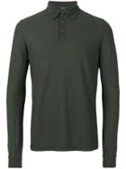 Zanone Long-sleeve Polo Shirt - Green