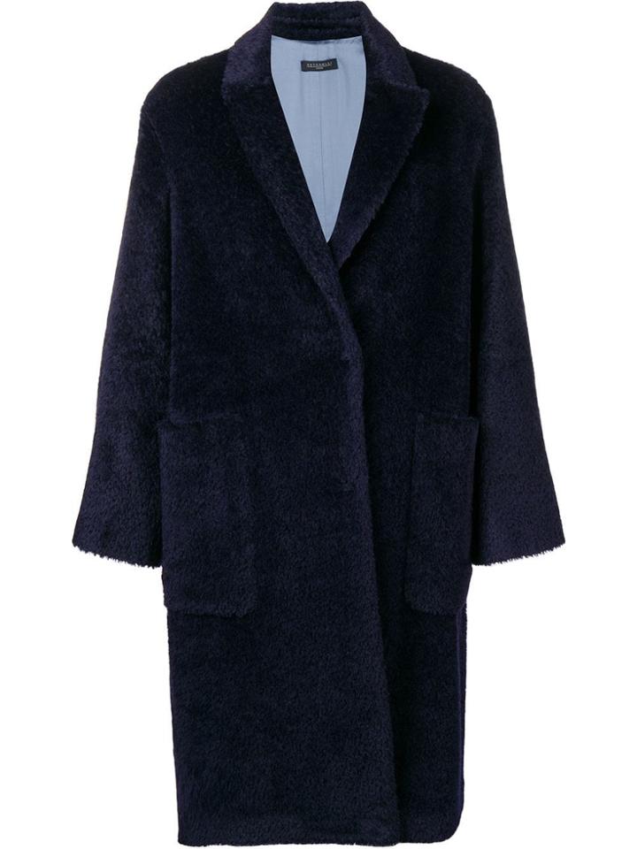 Antonelli Giada Fur Coat - Blue
