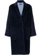 Antonelli Giada Fur Coat - Blue