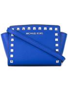Michael Michael Kors Mini 'selma' Crossbody Bag, Women's, Blue, Leather/metal