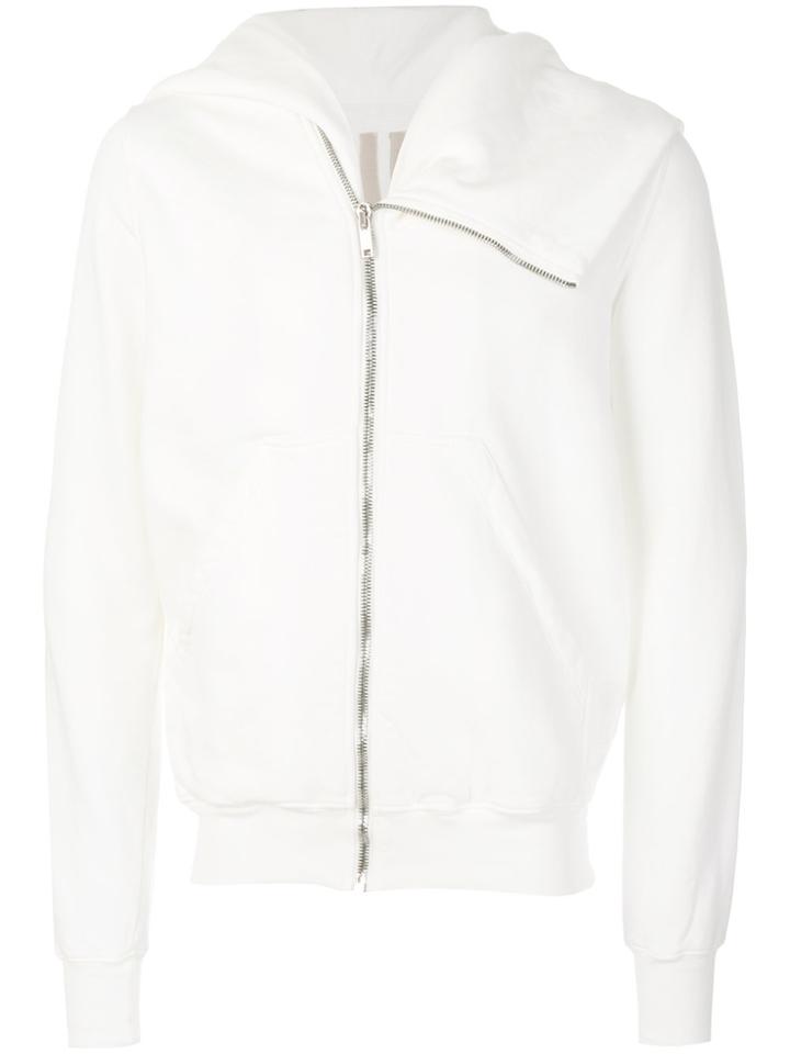 Rick Owens Drkshdw Mountain Zipped Hoodie - White