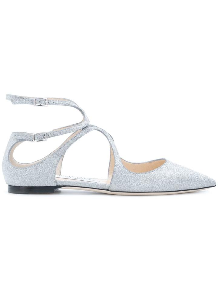 Jimmy Choo Lancer Flat Sandals - Grey