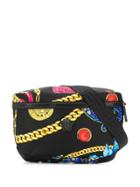 Versace Chain Print Belt Bag - Black