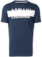 Armani Exchange Logo Print T-shirt - Blue