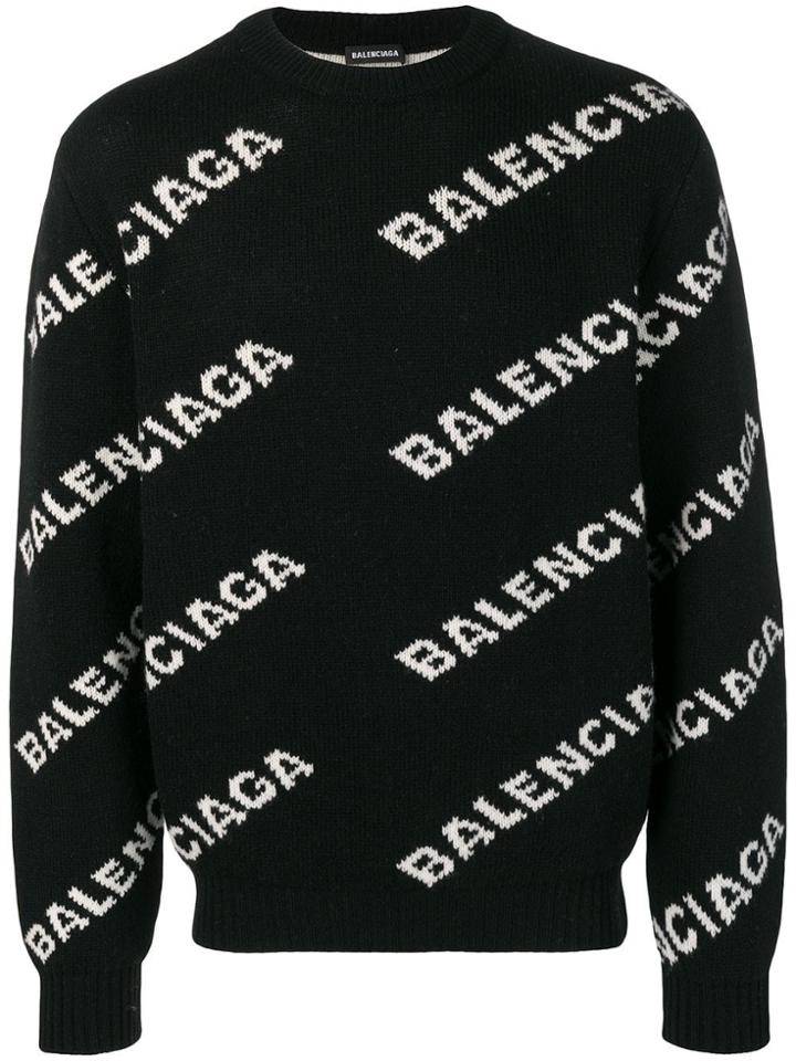 Balenciaga L/s Crewneck - Black