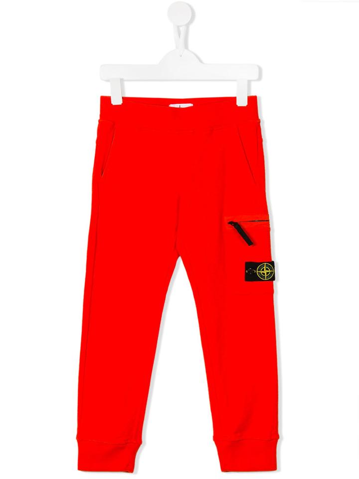 Stone Island Kids Classic Sweatpants, Boy's, Size: 8 Yrs, Red