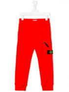 Stone Island Kids Classic Sweatpants, Boy's, Size: 8 Yrs, Red