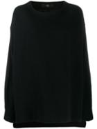 Y's Round Neck Jumper - Black