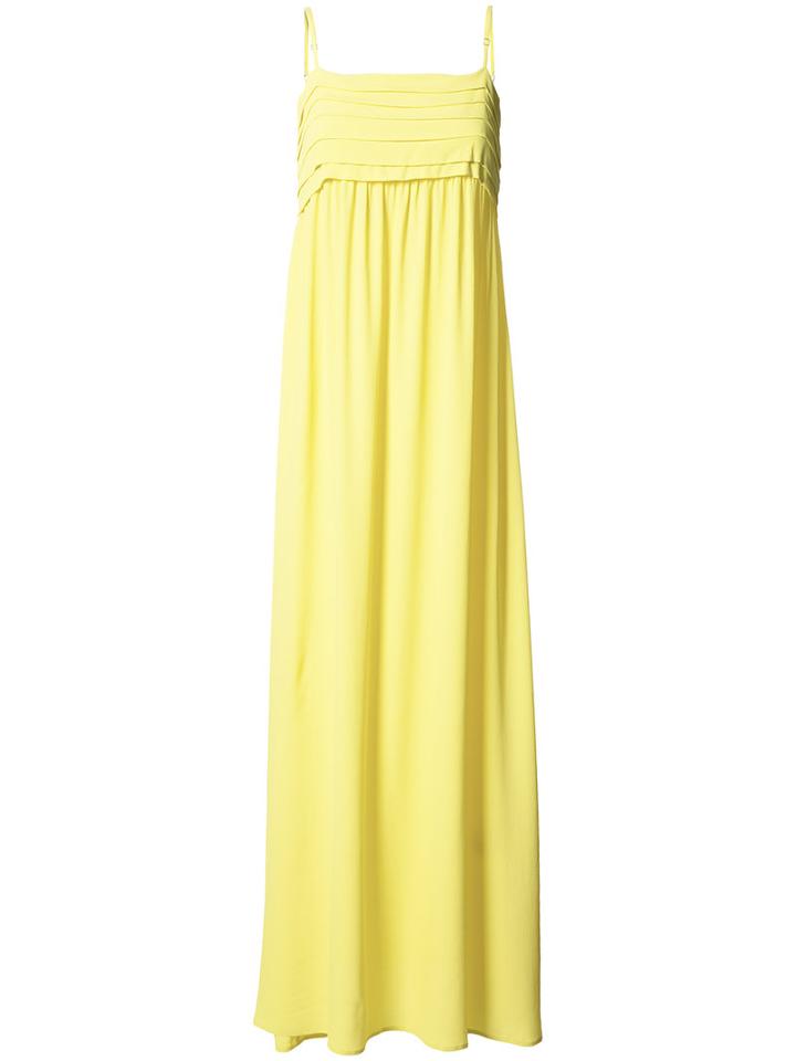 P.a.r.o.s.h. - Strappy Maxi Dress - Women - Silk/acetate - M, Yellow/orange, Silk/acetate