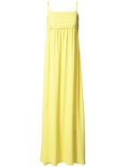 P.a.r.o.s.h. - Strappy Maxi Dress - Women - Silk/acetate - M, Yellow/orange, Silk/acetate