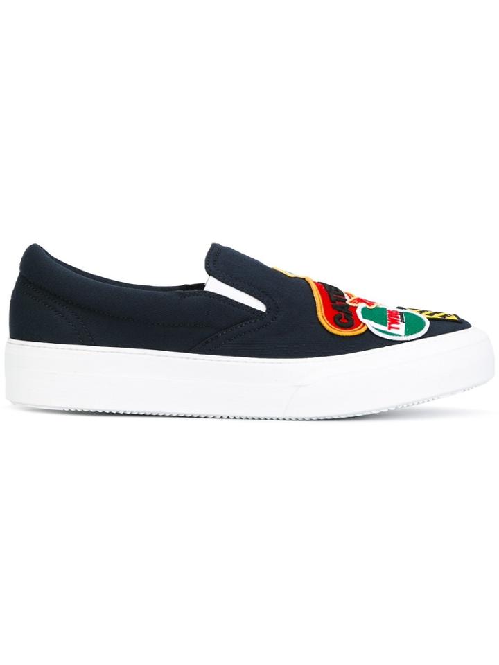 Dsquared2 Logo Patch Sneakers - Blue