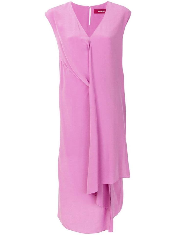 Sies Marjan V-neck Asymmetric Dress - Pink
