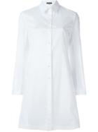 Ann Demeulemeester Longline Shirt, Women's, Size: 40, White, Cotton