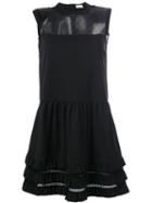 Red Valentino Frill Detail Flared Dress