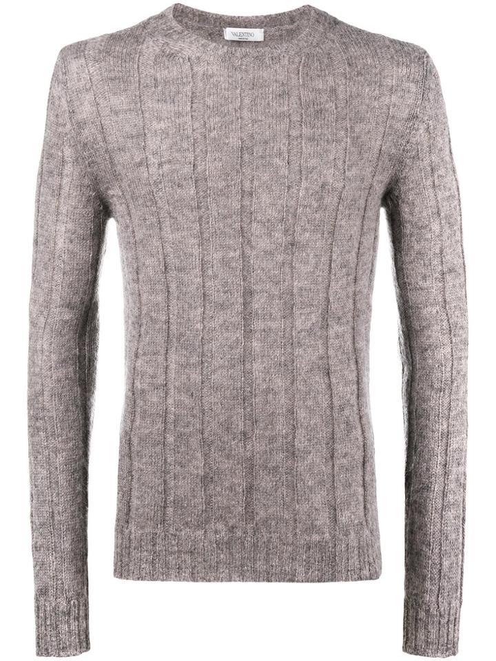 Valentino Ribbed Jumper - Pink & Purple