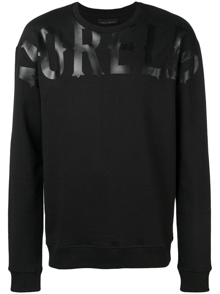 Frankie Morello Logo Stamp Sweatshirt - Black
