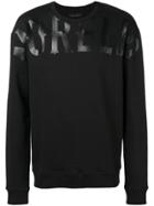 Frankie Morello Logo Stamp Sweatshirt - Black