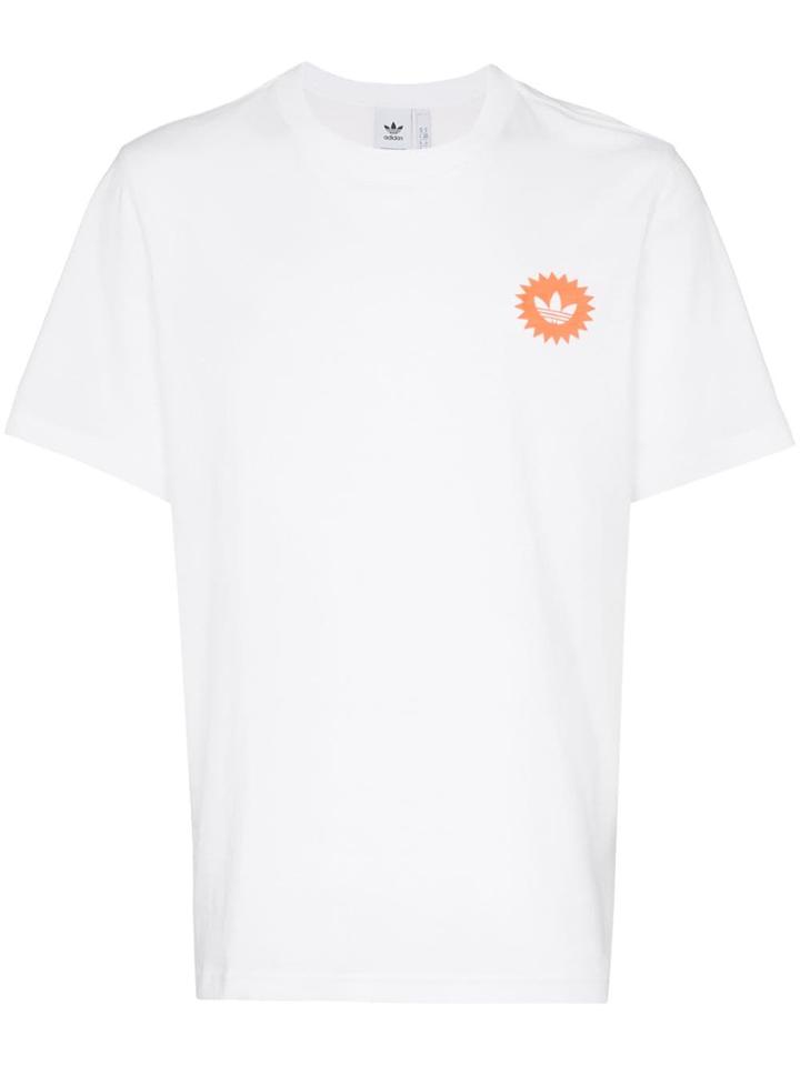 Adidas Poster Print Back T-shirt - White