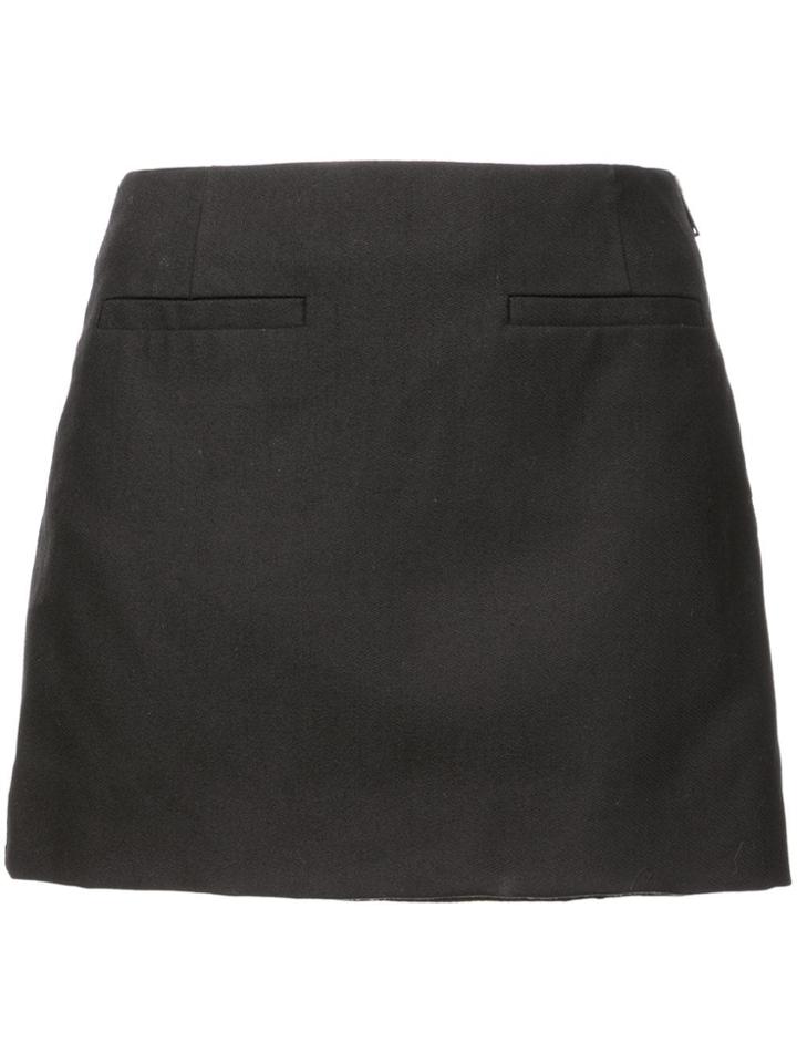 Vera Wang Structured Mini Skirt - Black