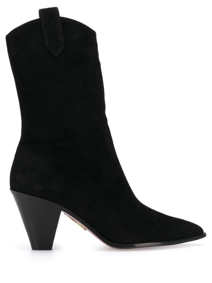 Aquazzura Boogie Ankle Boots - Black