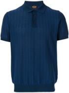 Tod's Textured Polo Shirt - Blue
