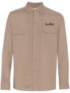 Wacko Maria 50s Shirt With Embroidery - Brown