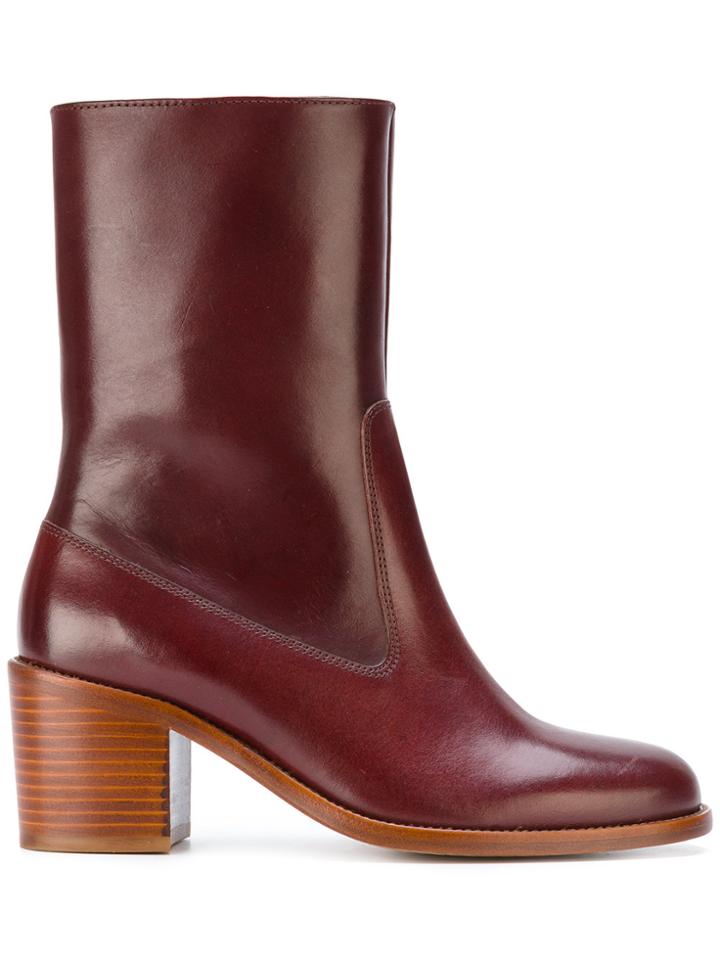 A.p.c. Ankle Boots - Red