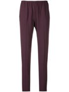 Forte Forte Slim Pull-on Trousers - Pink & Purple