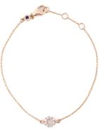 Astley Clarke Mini 'halo' Diamond Bracelet, Women's, Pink/purple