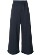 T By Alexander Wang - Cropped Tailored Trousers - Women - Cotton/polyester/modal - Xs, Blue, Cotton/polyester/modal