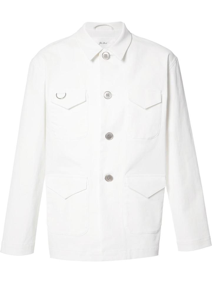 Julien David Buttoned Jacket - White
