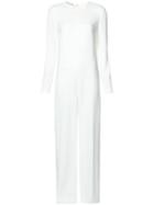 Stella Mccartney - Lace Back Jumpsuit - Women - Spandex/elastane/acetate/viscose - 40, White, Spandex/elastane/acetate/viscose