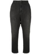 Nili Lotan Cropped Denim Jeans - Black