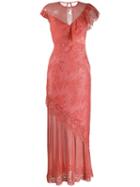 Three Floor Mirage Lace Maxi Dress - Pink
