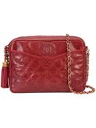 Chanel Vintage Camera Tassel Shoulder Bag - Red