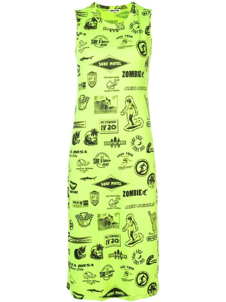 Mcq Alexander Mcqueen Fitted Midi Dress - Green