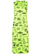 Mcq Alexander Mcqueen Fitted Midi Dress - Green