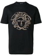 Versace Studded Medusa T-shirt - Black