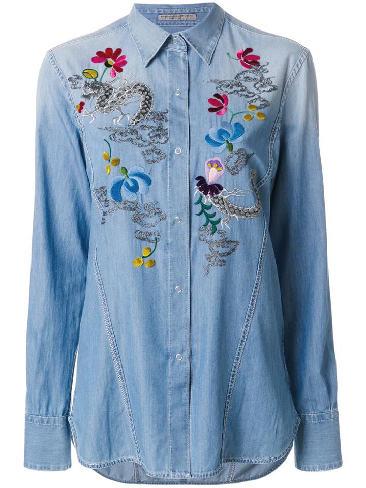 Ermanno Scervino Embroidered Shirt - Blue