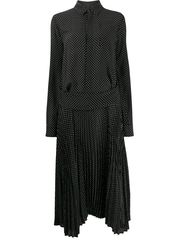 Plan C Spotted Dress - Black