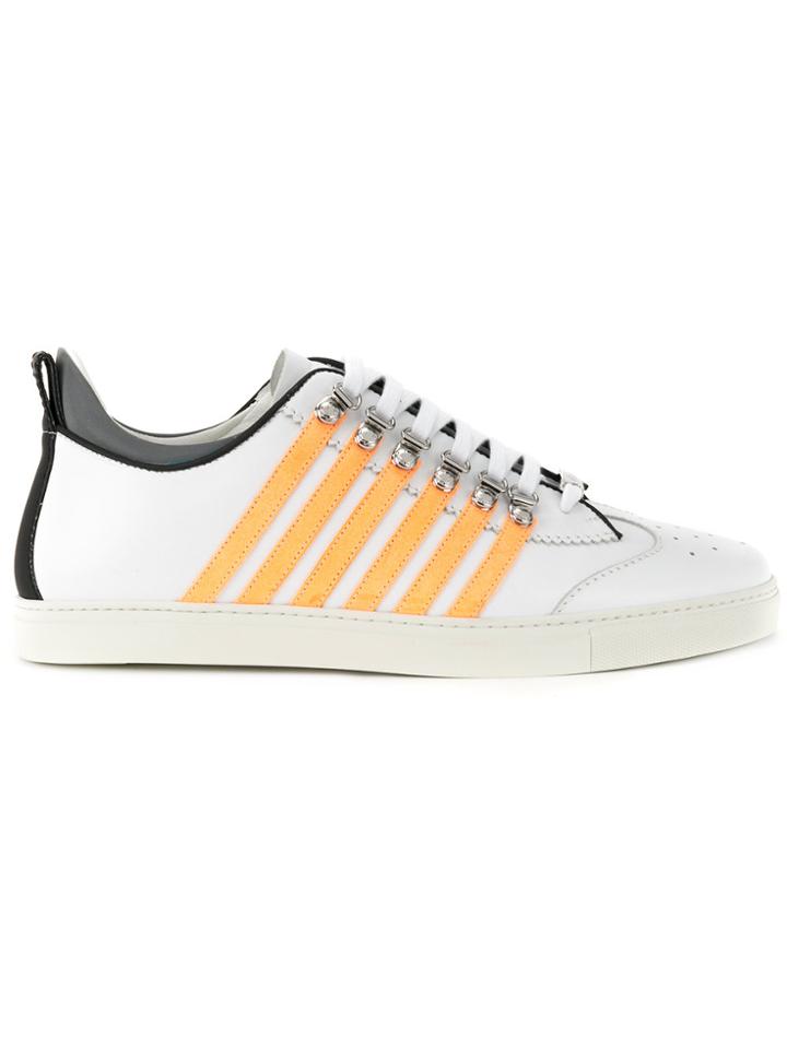 Dsquared2 Multi-striped Sneakers - White